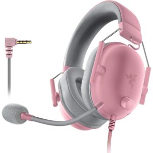 Razer BlackShark V2 X Gaming Headset: 7.1 Encompass Sound, 50mm Drivers, Reminiscence Foam Ear Cushions – Appropriate with PC, PS4, PS5, Change – 3.5mm Audio Jack – Quartz Pink